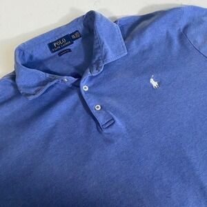 Polo Ralph Lauren Classic Fit Blue Polo Shirt Men's XXL Short Sleeve Pony Logo